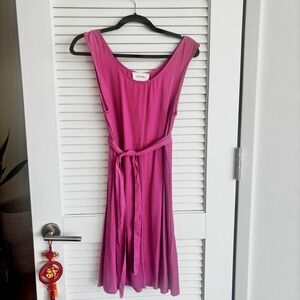 American Vintage Magenta Sleeveless Midi Dress